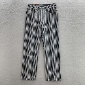 Levis Jeans Womens 27 Black White Low Pro Striped Relaxed Festival Artsy Y2K
